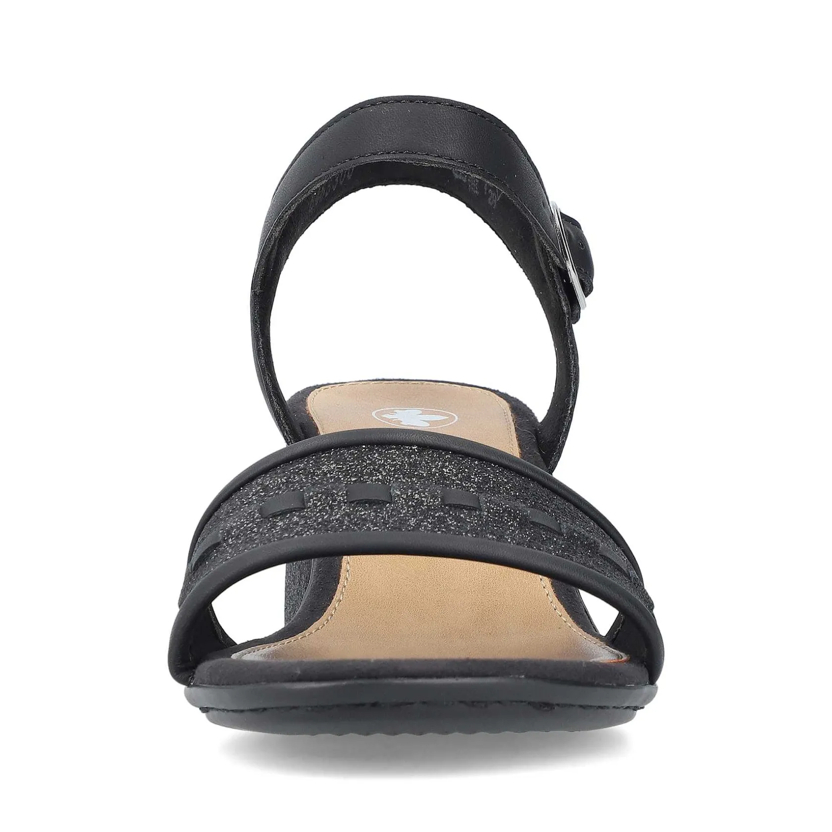 Rieker Heeled Shoes-Women'S Strappy Sandals Asphalt Black