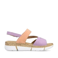 Rieker Colorful Styles-Women'S Strappy Sandals In Pastel Colors