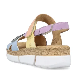 Rieker Colorful Styles-Women'S Strappy Sandals In Pastel Colors