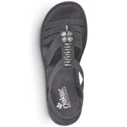 Rieker Sandals & Sandals-Women'S Strappy Sandals Night Black
