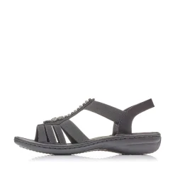Rieker Sandals & Sandals-Women'S Strappy Sandals Night Black