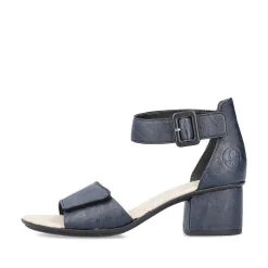 Rieker Heeled Shoes-Women'S Strappy Sandals Navy Blue