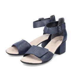 Rieker Heeled Shoes-Women'S Strappy Sandals Navy Blue