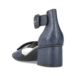 Rieker Heeled Shoes-Women'S Strappy Sandals Navy Blue