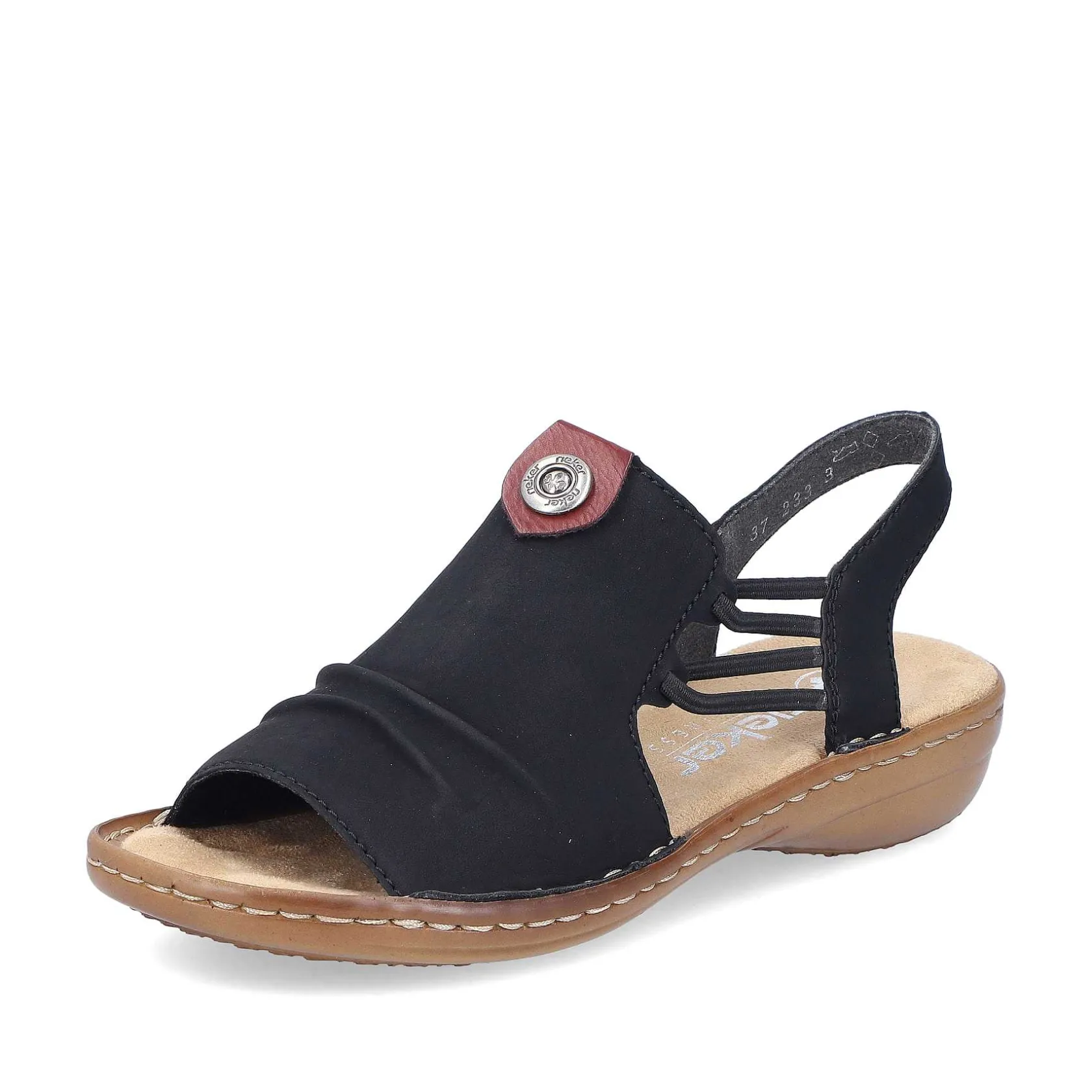 Rieker Sandals & Sandals-Women'S Strappy Sandals Asphalt Black