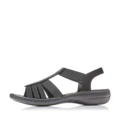 Rieker Sandals & Sandals-Women'S Strappy Sandals Jet Black