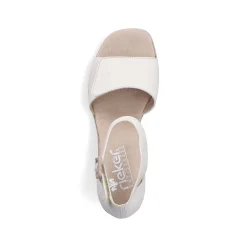 Rieker Heeled Shoes-Women'S Strappy Sandals Light Beige