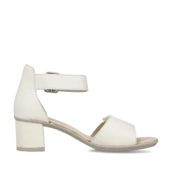 Rieker Heeled Shoes-Women'S Strappy Sandals Light Beige