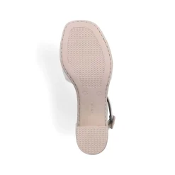 Rieker Heeled Shoes-Women'S Strappy Sandals Light Beige