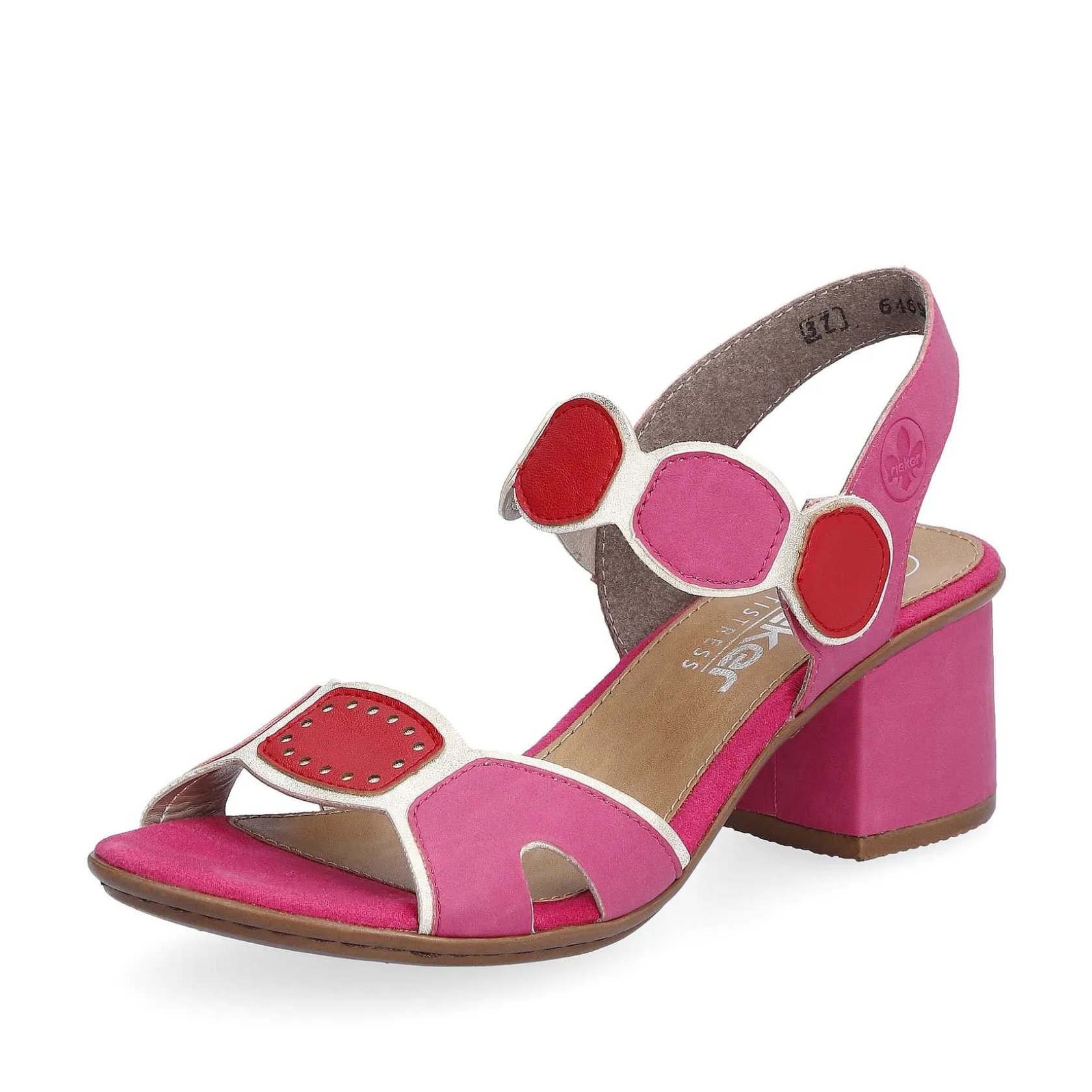 Rieker Heeled Shoes-Women'S Strappy Sandals Pink