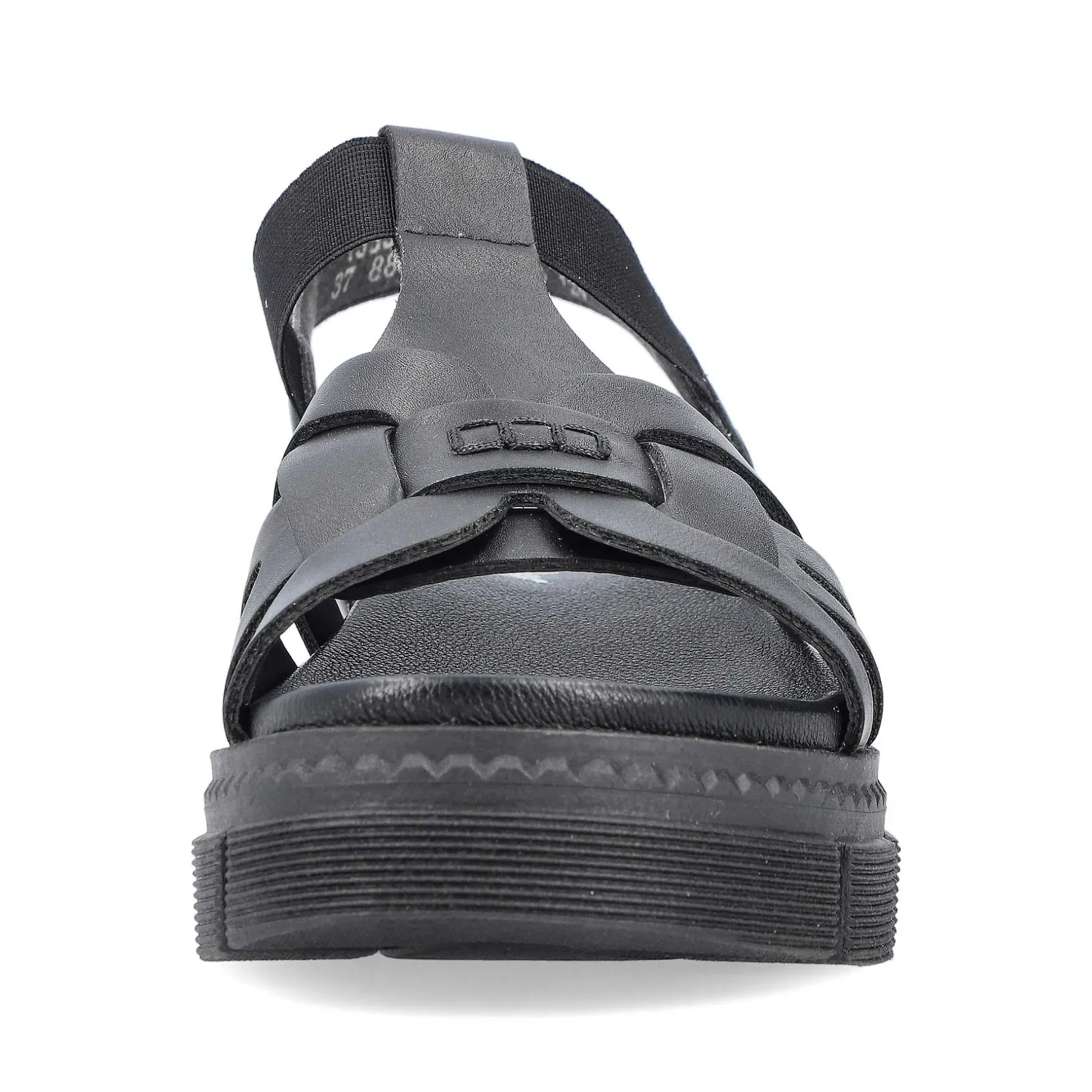Rieker Vegan-Women'S Strappy Sandals Asphalt Black