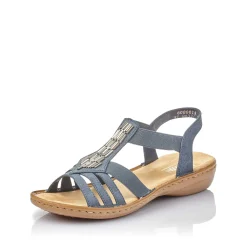 Rieker Sandals & Sandals-Women'S Strappy Sandals Slate Blue