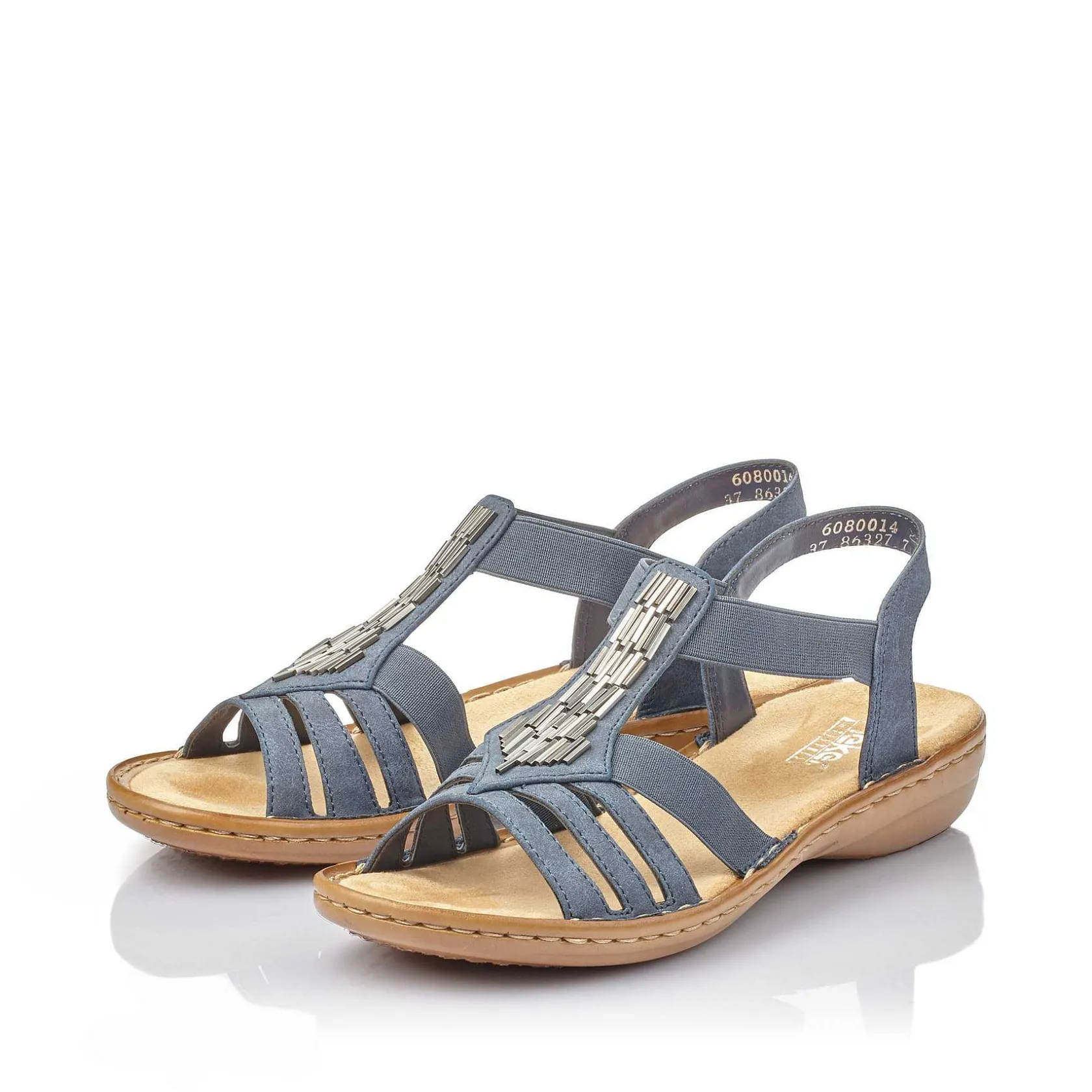 Rieker Sandals & Sandals-Women'S Strappy Sandals Slate Blue