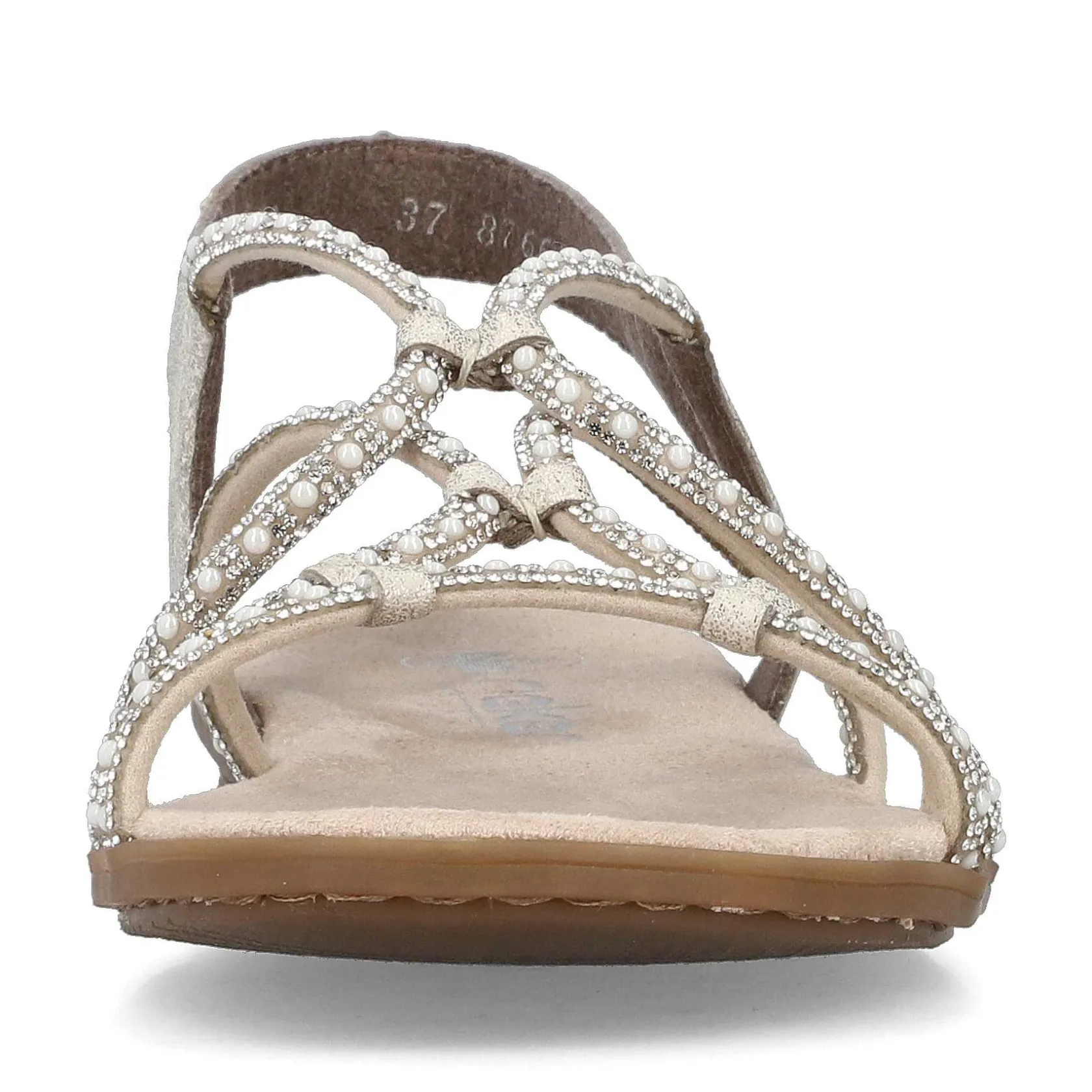 Rieker Summer Shoes-Women'S Strappy Sandals Light Beige