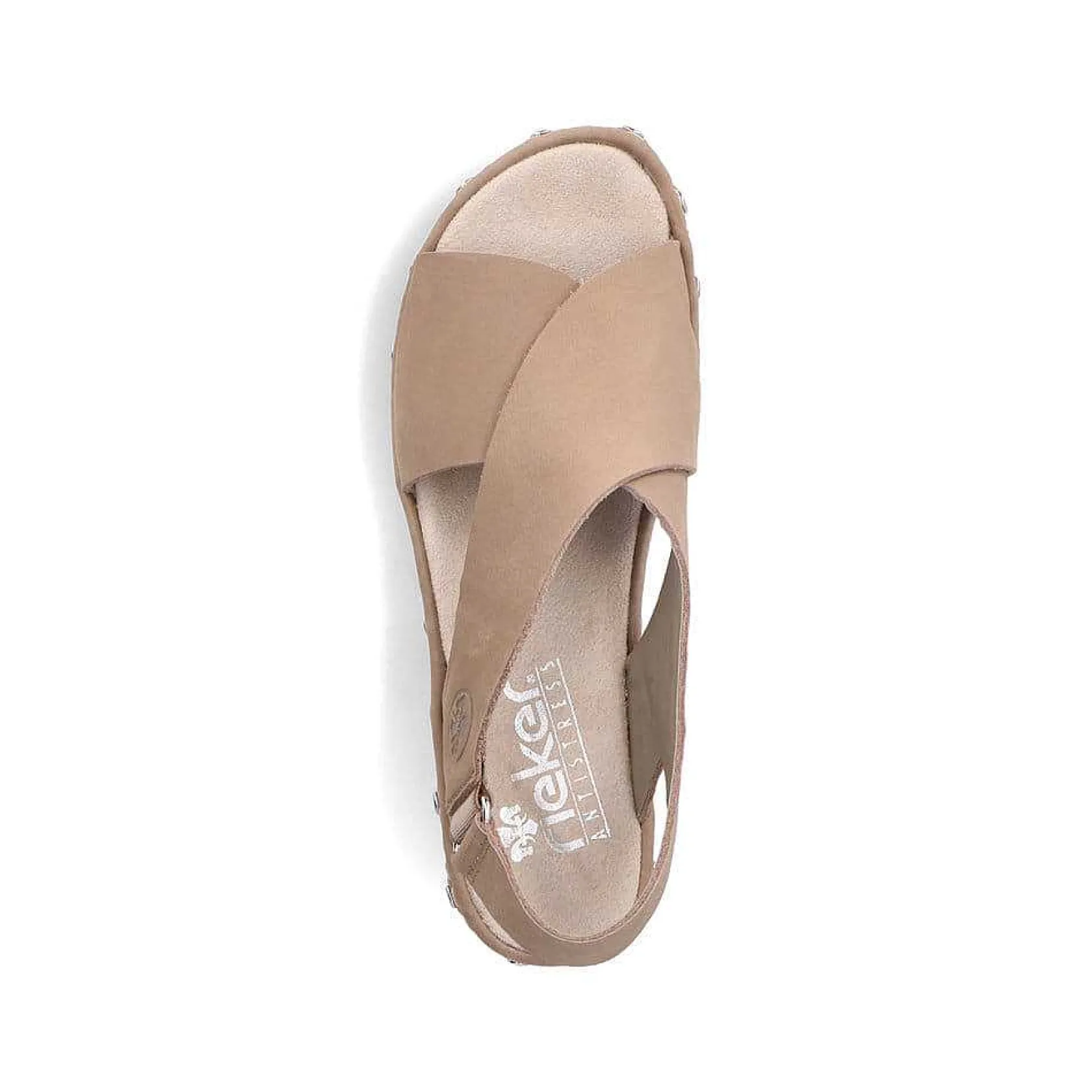 Rieker Heeled Shoes-Women'S Strappy Sandals Light Beige