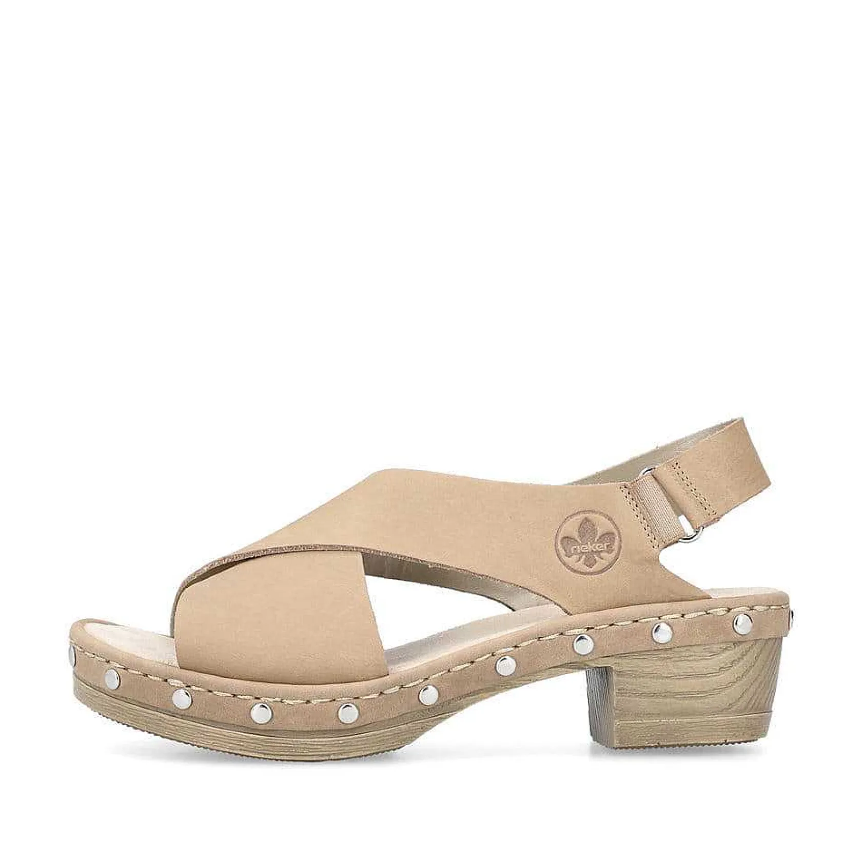 Rieker Heeled Shoes-Women'S Strappy Sandals Light Beige
