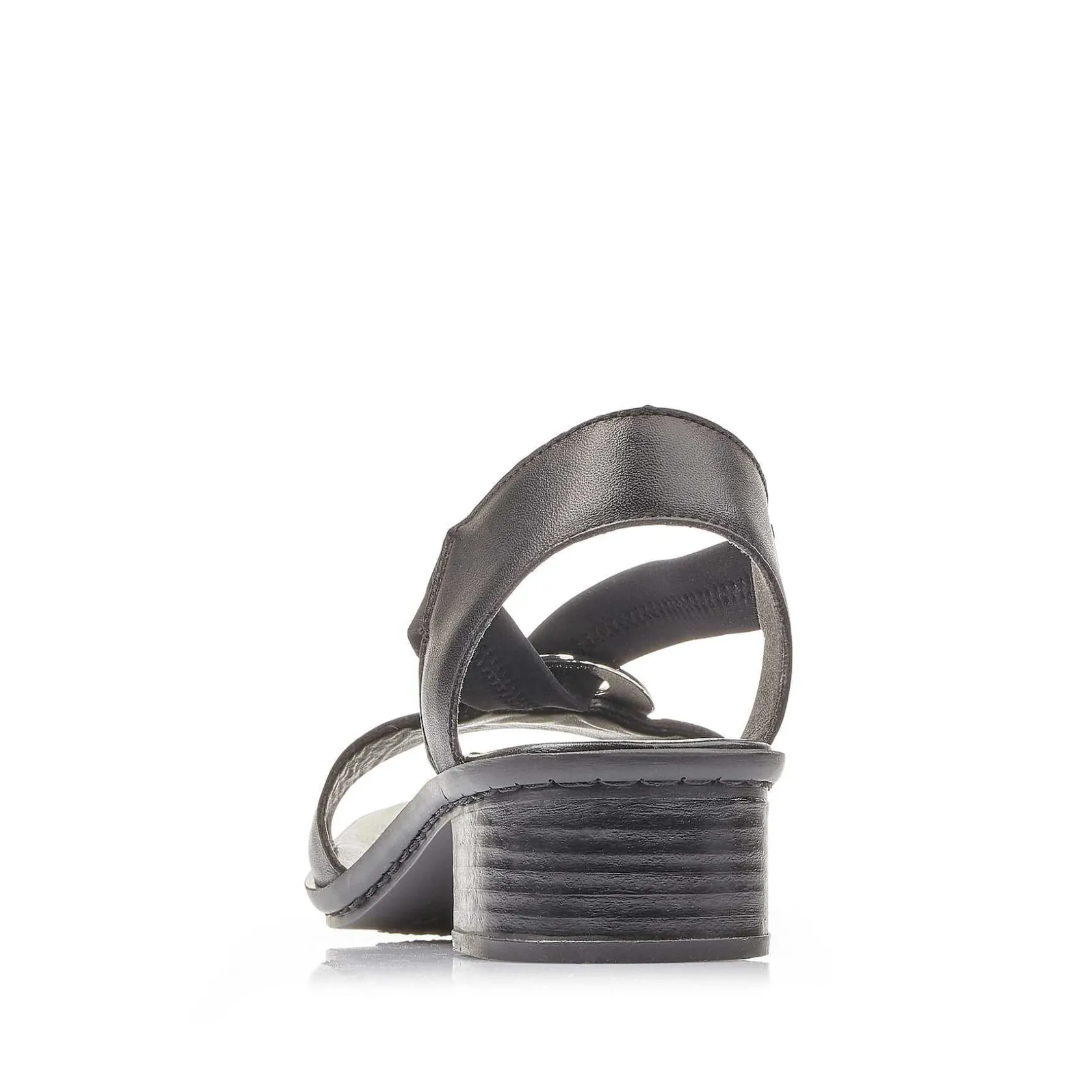 Rieker Summer Shoes-Women'S Strappy Sandals Night Black