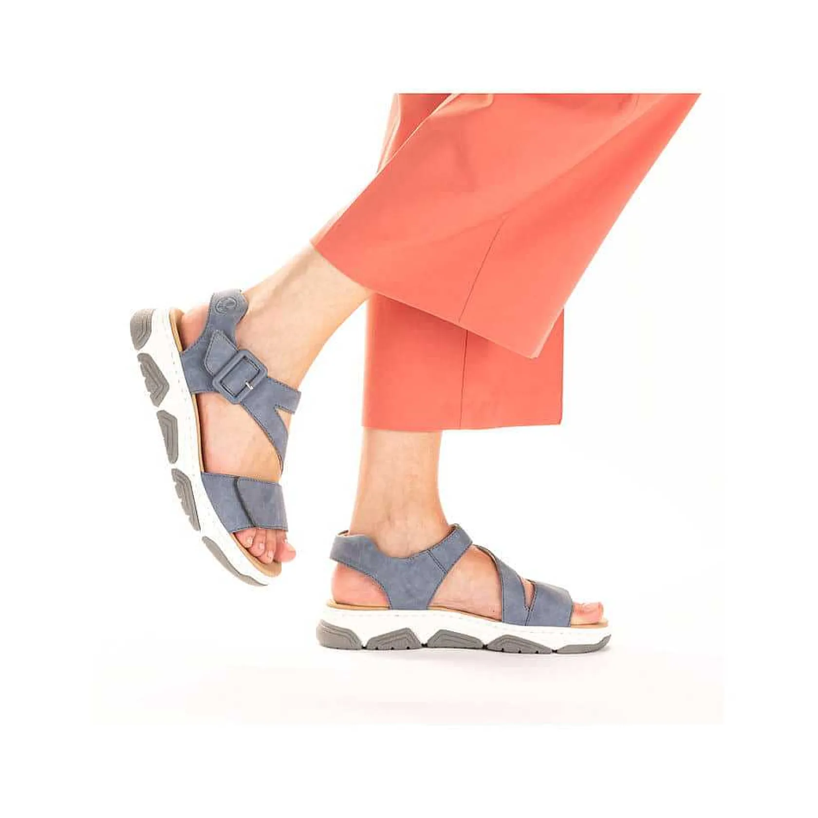 Rieker Sandals & Sandals-Women'S Strappy Sandals Slate Blue