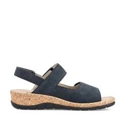 Rieker Sandals & Sandals-Women'S Strappy Sandals Pacific Blue