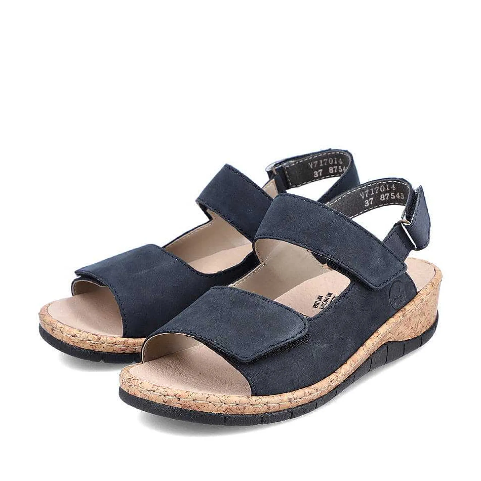 Rieker Sandals & Sandals-Women'S Strappy Sandals Pacific Blue