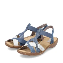 Rieker Sandals & Sandals-Women'S Strappy Sandals Pacific Blue