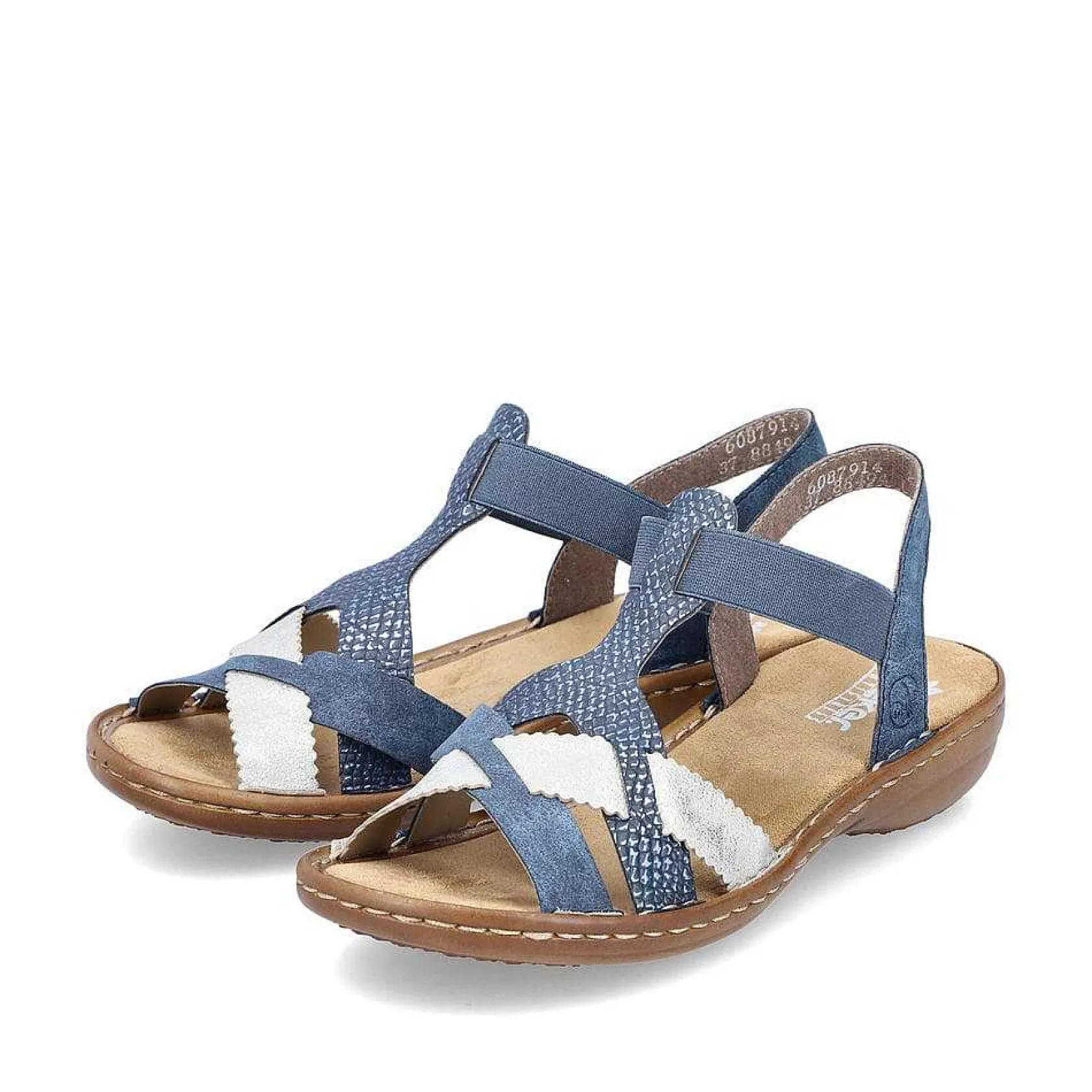 Rieker Sandals & Sandals-Women'S Strappy Sandals Pacific Blue