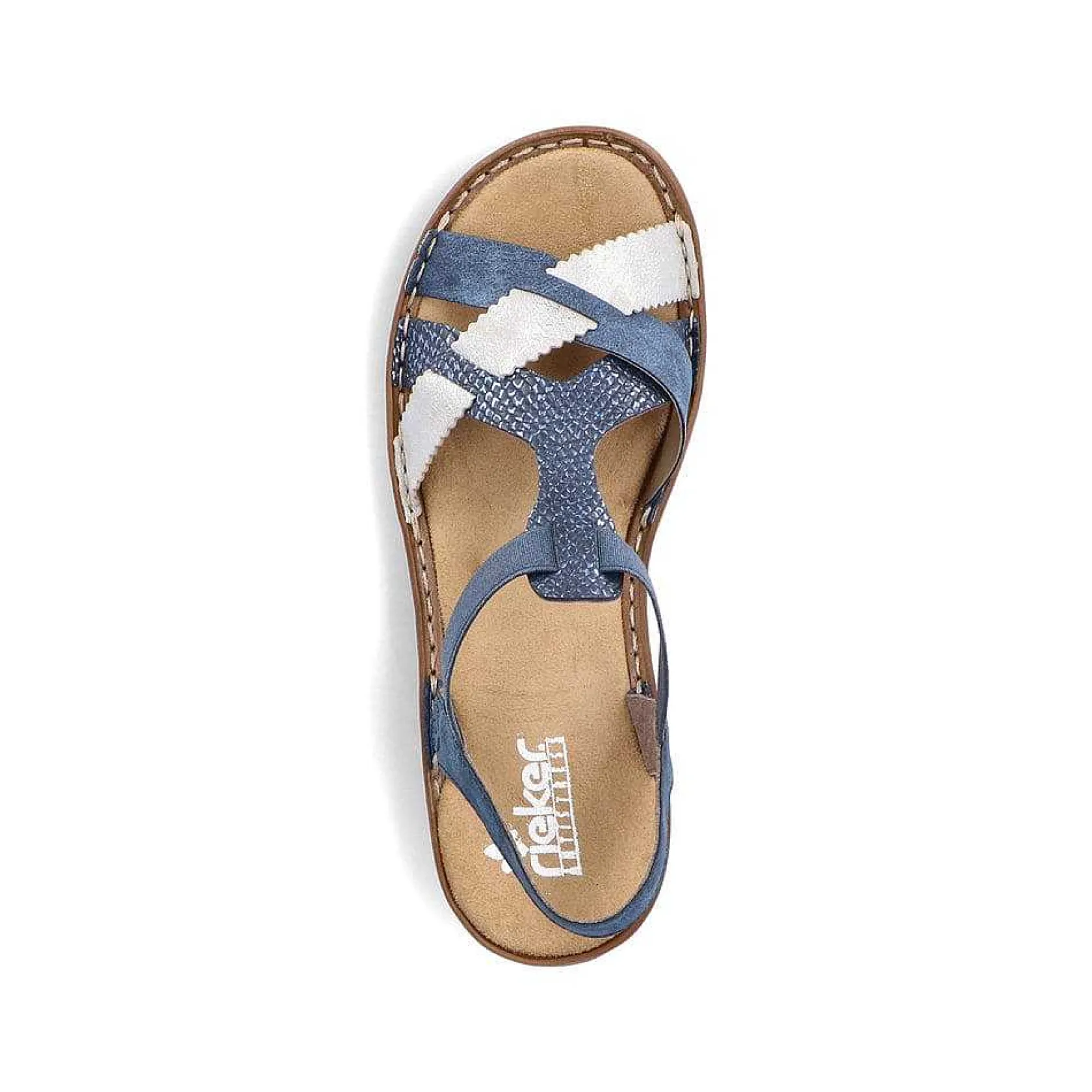 Rieker Sandals & Sandals-Women'S Strappy Sandals Pacific Blue