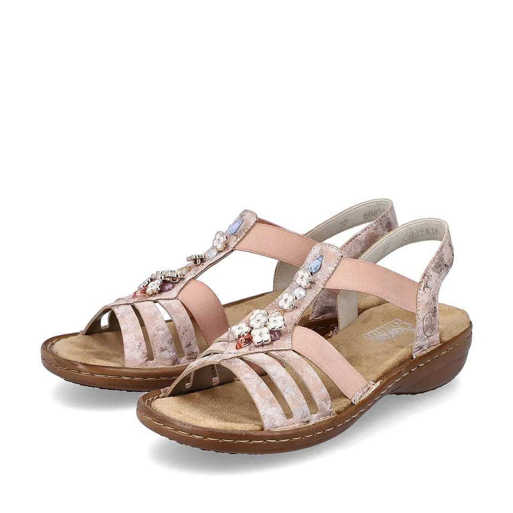 Rieker Sandals & Sandals-Women'S Strappy Sandals Old Pink