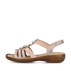 Rieker Sandals & Sandals-Women'S Strappy Sandals Old Pink