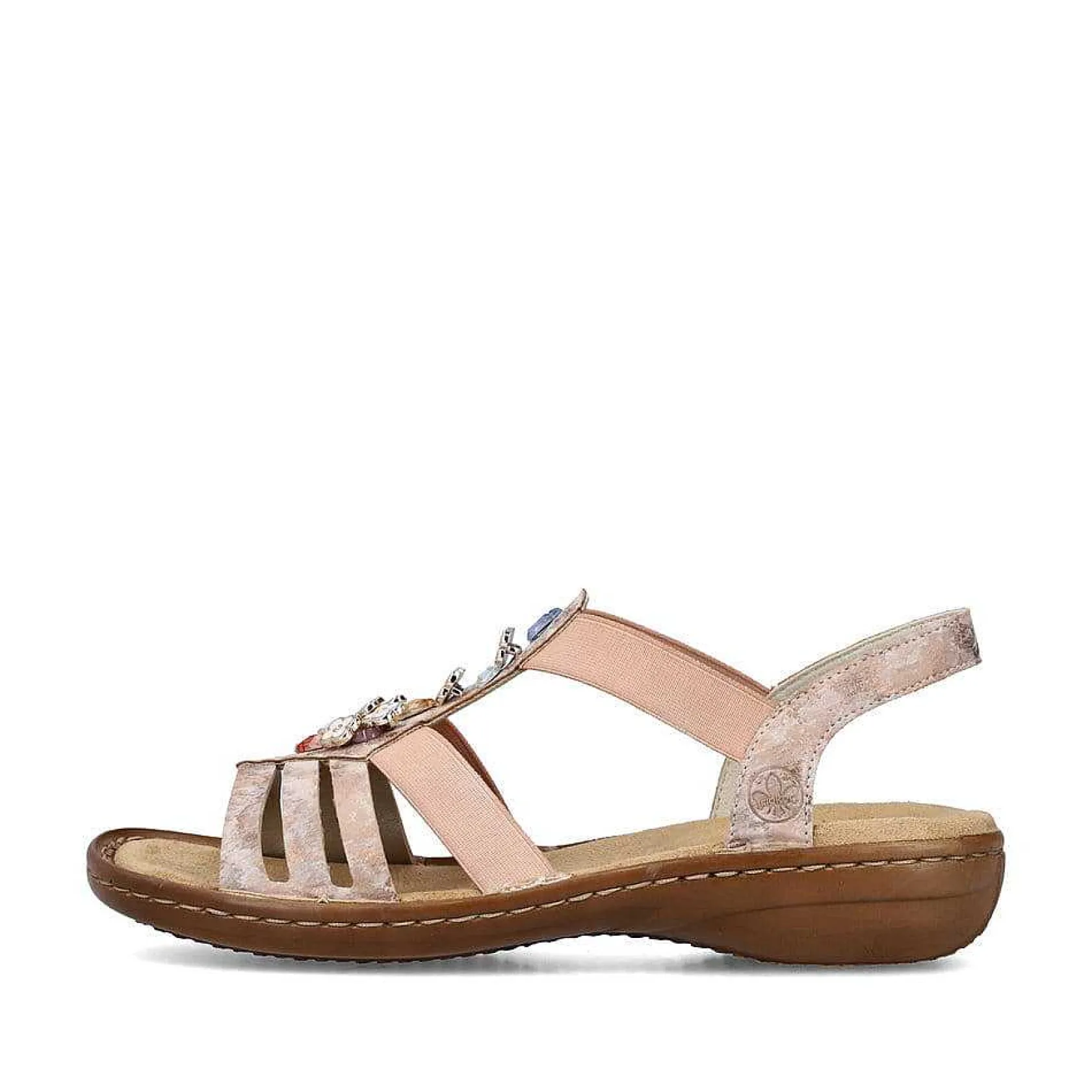 Rieker Sandals & Sandals-Women'S Strappy Sandals Old Pink