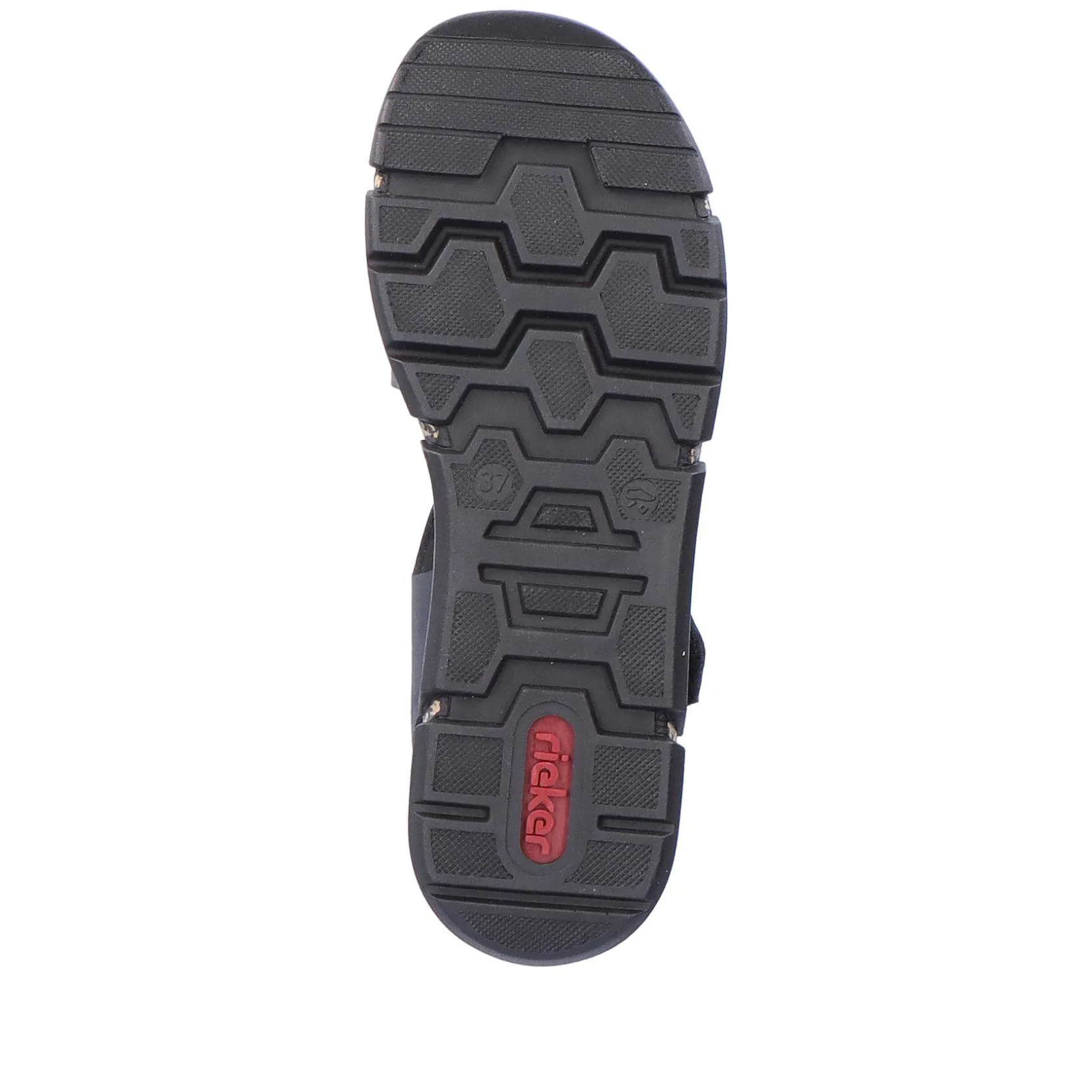 Rieker Vegan-Women'S Strappy Sandals Asphalt Black