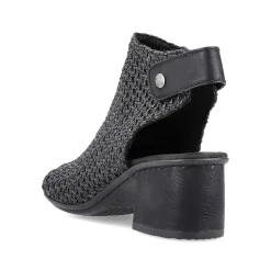Rieker Heeled Shoes-Women'S Strappy Sandals Jet Black