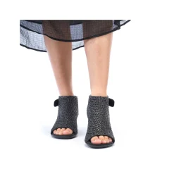 Rieker Heeled Shoes-Women'S Strappy Sandals Jet Black