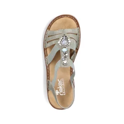 Rieker Sandals & Sandals-Women'S Strappy Sandals Mint Green
