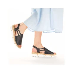 Rieker Sandals & Sandals-Women'S Strappy Sandals Navy Blue