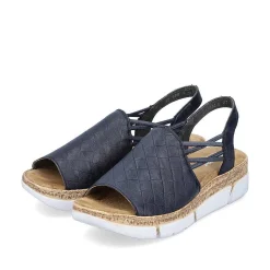 Rieker Sandals & Sandals-Women'S Strappy Sandals Navy Blue