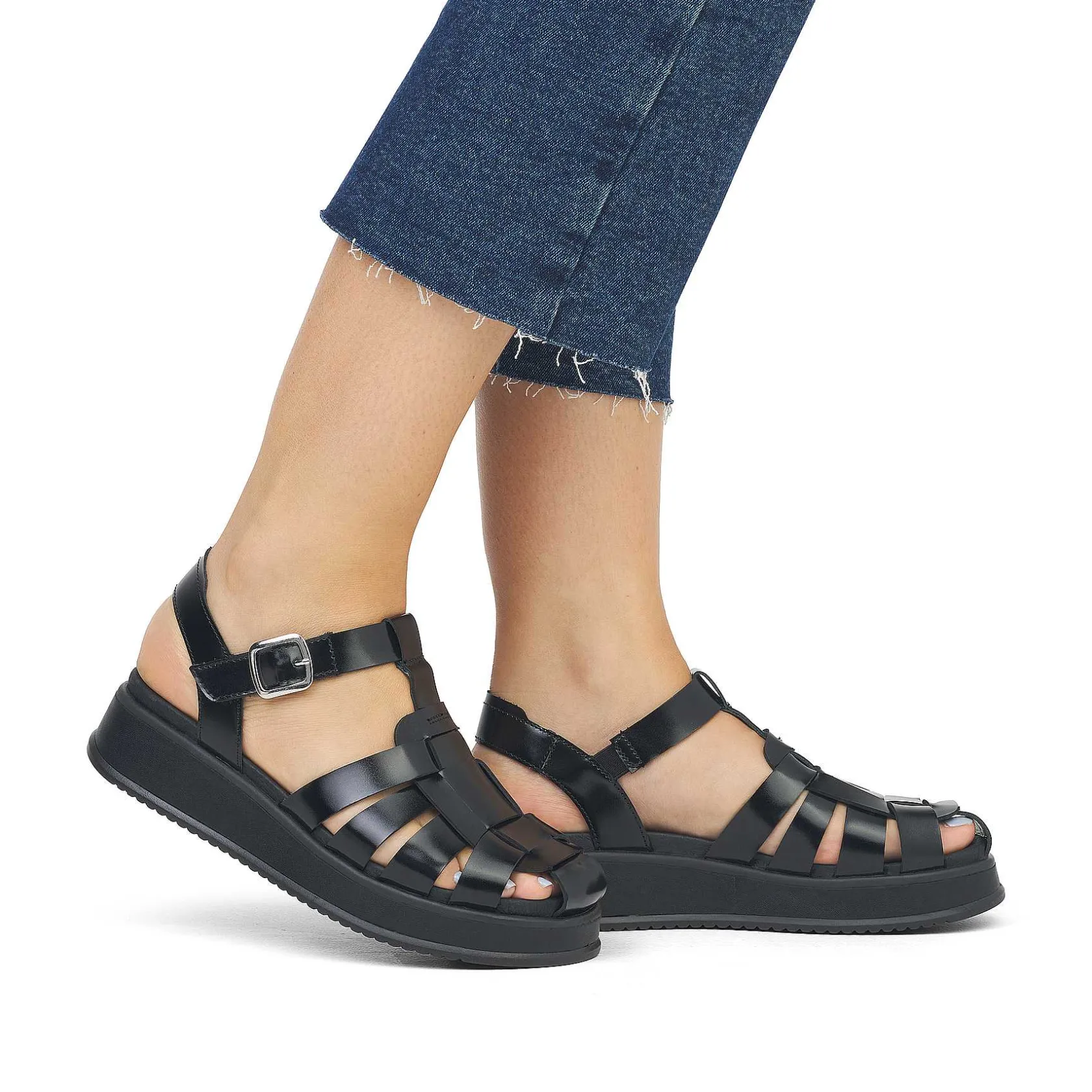 Rieker Sandals & Sandals-Women'S Strappy Sandals Noir