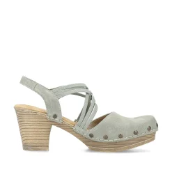 Rieker Heeled Shoes-Women'S Strappy Sandals Mint Green