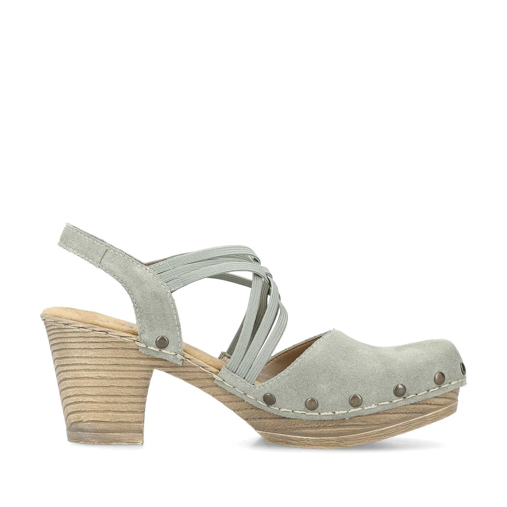Rieker Heeled Shoes-Women'S Strappy Sandals Mint Green