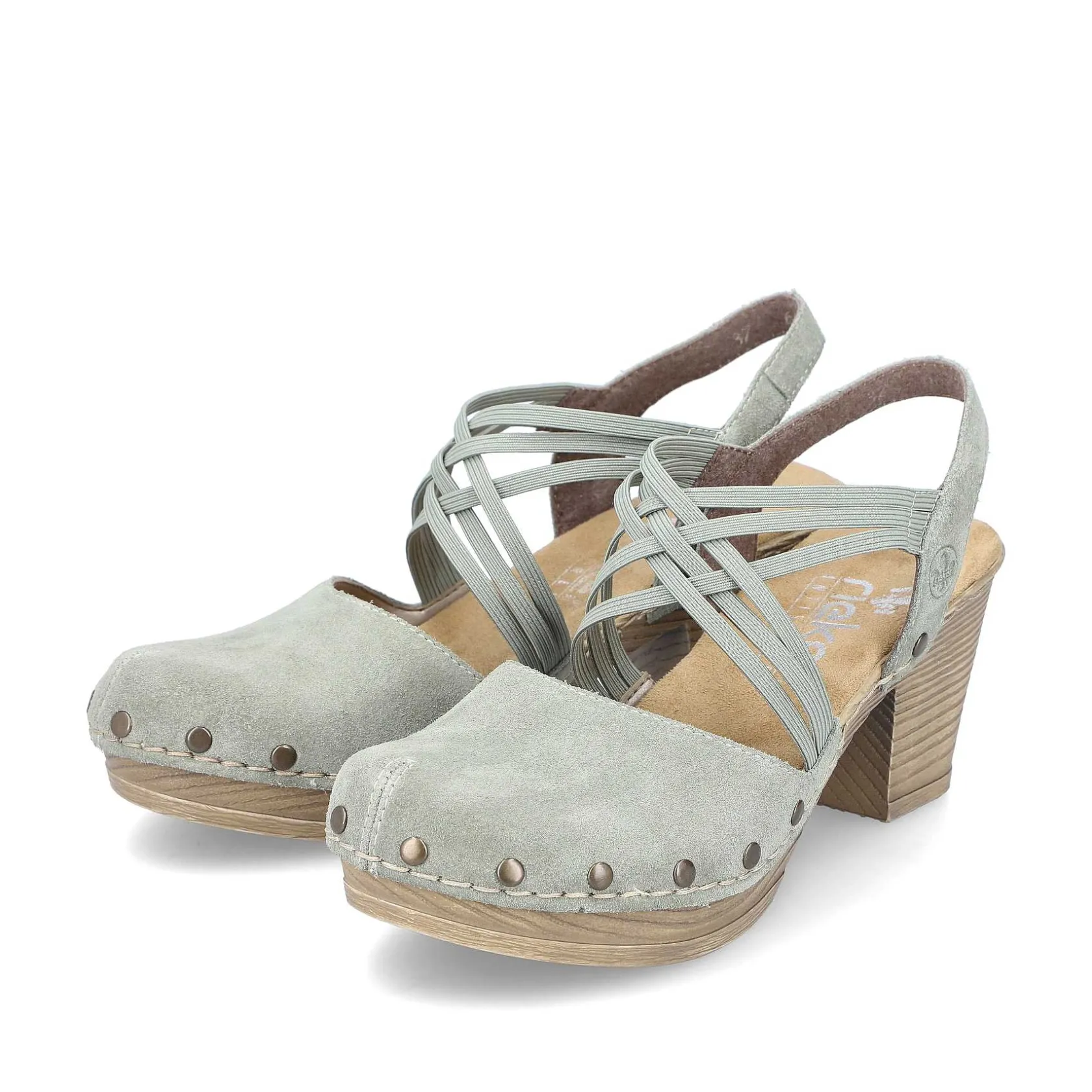 Rieker Heeled Shoes-Women'S Strappy Sandals Mint Green