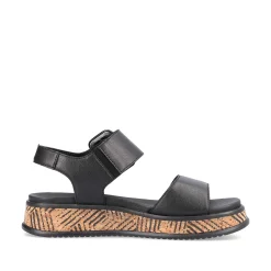 Rieker Sandals & Sandals-Women'S Strappy Sandals Midnight Black