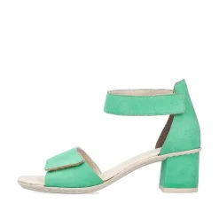 Rieker Heeled Shoes-Women'S Strappy Sandals Leaf Green