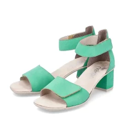 Rieker Heeled Shoes-Women'S Strappy Sandals Leaf Green