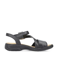 Rieker Sandals & Sandals-Women'S Strappy Sandals Asphalt Black