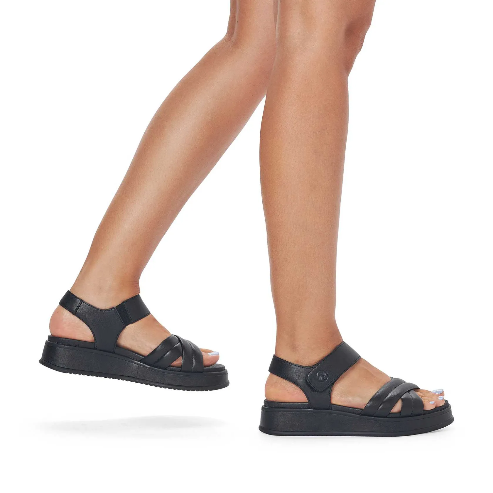 Rieker Sandals & Sandals-Women'S Strappy Sandals Midnight Black