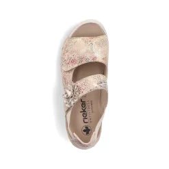 Rieker Sandals & Sandals-Women'S Strappy Sandals Multi-Cream