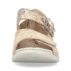Rieker Sandals & Sandals-Women'S Strappy Sandals Multi-Cream