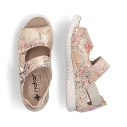 Rieker Sandals & Sandals-Women'S Strappy Sandals Multi-Cream