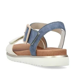 Rieker Sandals & Sandals-Women'S Strappy Sandals Pacific Blue-Old White