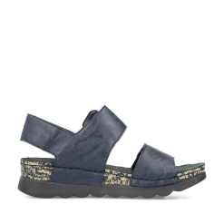 Rieker Sandals & Sandals-Women'S Strappy Sandals Steel Blue